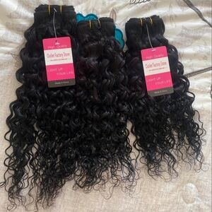 Natural Black Deep Wave Hair Extensions